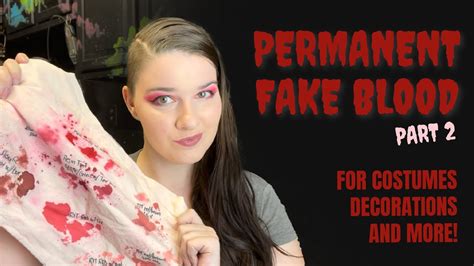 making fake blood for clothes|realistic blood.